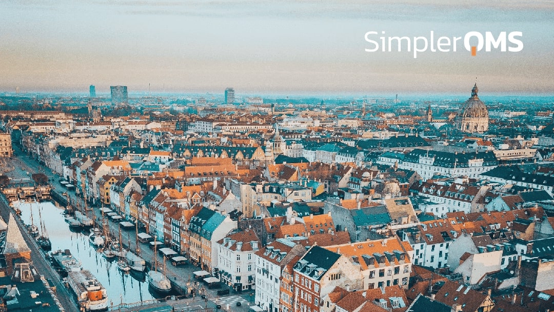 Copenhagen - Denmark With SimplerQMS Logo