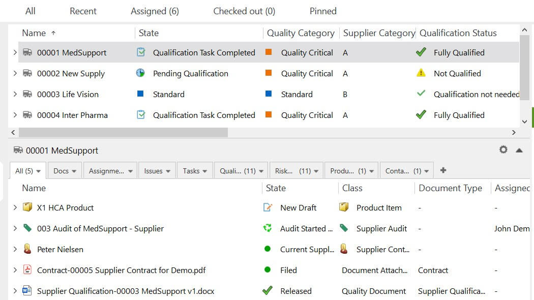 Supplier Related Documents in SimplerQMS